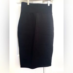 Black pencil skirt